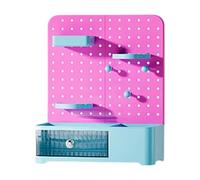 Zqxnt Organisateurs de collection multi-compartiments pour bureau moderne structure panneau perforé matériaux ABS panneaux transparents étagère élégante vitrine pour figurines
