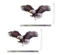 Zqxnt Ornements en forme de hibou à suspendre avec bande réfléchissante et faiseurs de bruit pour effrayer les pigeons bandes réfléchissantes répulsifs ornements