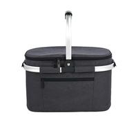 Zqxnt Panier de pique-nique pliable en plein air avec intérieur étanche et sac de rangement alimentaire confortable adapté pour la randonnée en plein air Panier de pique-nique isotherme pliable