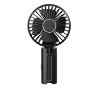 Zqxnt Petit ventilateur de bureau portable avec clip de table, parapluie à 3 vitesses, rechargeable par USB, ventilateur de bureau pliable