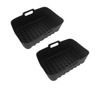 Zqxnt Plaque de cuisson réutilisable en silicone pour four à air, panier à pizza, poulet frit, cuisson sans désordre, compatible avec les plaques de cuisson, tapis de cuisson, plateau de doublure