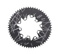 Zqxnt Plateau ovale en alliage d'aluminium pour vélos de route pliants ovales 52T/54T/56T/58T/60T