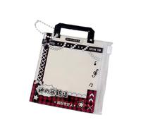 Zqxnt Pochette pratique avec fonction de transport multifonction conçue pour le tri des petits articles, pochette créative pour cartes photo, rouge/noir, One Size