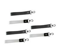 Zqxnt Porte-clés tressé élégant avec dragonne pour clés de voyage, bureau et accessoires quotidiens, noir/blanc, taille unique