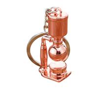 Zqxnt Porte-clés unique en métal avec poignée de filtre pour machine à café - Cadeau idéal pour les amateurs de café, Pot à ventouse doré, taille unique