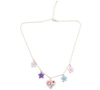 Zqxnt Pratique et confortable pour collier floral en forme de cœur avec pendentif élégant et robuste pour un usage quotidien ou une fête