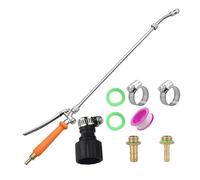 Zqxnt Pulvérisateur de cire professionnel ergonomique en acier inoxydable longue portée extensible pour jardinage et entretien de véhicule Brumisation fine