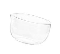 Zqxnt Récipient alimentaire rond 350/600 ml avec buse de drainage en verre pour salade, service de la vaisselle, tasses à dessert
