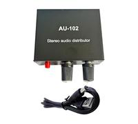 Zqxnt Répartiteur auditif à 2 canaux - Distributeur de signaux sonores 1 x 2 - Idéal pour les audiophiles - Amplificateur de casque