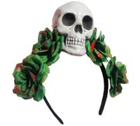 Zqxnt Serre-tête « Day of the Dead » pour Halloween, mariée, jeu de rôle, bal de fin d'année, spectacle, couvre-chefs