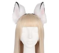 Zqxnt Serre-tête unisexe en forme d'oreilles de loup Multicolore Maquillage Live Broadcast Fête de Noël
