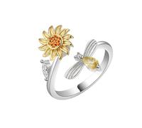 Zqxnt Spinner anti-stress ouvert réglable cristal bijoux femmes filles soulager le stress pour femmes Spinner