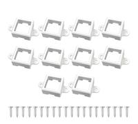 Zqxnt Support fixe pour éclairage LED de cour - Lampes d'extérieur - Clip de montage - Bandes de lampe - Accessoires de jardin - Clip de montage avec vis