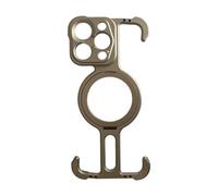 Zqxnt Support magnétique en aluminium sans cadre pour téléphone portable série 15 coque arrière en métal mat protecteur de téléphone portable