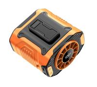 Zqxnt Ventilateur de bureau mains libres rechargeable avec lumière LED et clip de taille à 100 vitesses pour la maison, le bureau, les voyages, clip multifonction ABS