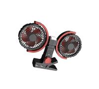 Zqxnt Ventilateur de refroidissement à double tête rechargeable par USB pour la maison, l'extérieur, les voyages, l'école, la chambre, le salon, la voiture