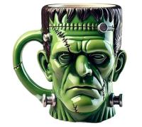 ZQXYXFUS Tasse à café 3D Monstre Frankenstein, tasse fantaisie en céramique pour Halloween, sculpture décorative de bureau