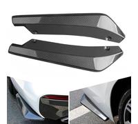 ZQYCD 2 Pièces Diffuseur De Spoiler De Pare-Chocs Arrière pour Quattroporte V M139/ VI M156 2003-2023, Universelle Bande Pare Chocs Avant Arrière Diffuseur Becquet,B/Carbon Black