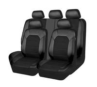 ZQYCD Voiture Ensembles De Housses Siège pour VW Caddy Maxi 2015-2023 2024, Housses De Siège Avant Et Arrière en Cuir ImperméAble AntidéRapant Accessoire,A/Black