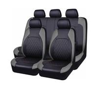 ZQYCD Voiture Ensembles De Housses Siège pour VW Tiguan R-Line 2019-2023, Cuir Housses Siège Avant Et Arrière ImperméAble Confortable Interieu Accessoire,B/9pcs Set Black