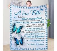 ZQYMM Couverture à Ma Fille Couvertures en Molleton de Flanelle légères Super Douces Couvre Couverture Moelleux Canapé Couvertures Sieste Jette Couverture pour Canapé-lit