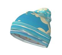 ZQYTGFDC Bonnet drapeau de l'Afrique du Sud pour homme et femme - Bonnet à pompon en tricot côtelé doux, promenades à la campagne et festivals, chapeau à pompon unisexe pour adulte, Dessin animé de