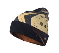 ZQYTGFDC Bonnet drapeau de l'Afrique du Sud pour homme et femme - Bonnet à pompon en tricot côtelé doux, promenades à la campagne et festivals, chapeau à pompon unisexe pour adulte, Taille M foncée