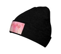 ZQYTGFDC Bonnet sucette coloré pour homme et femme - Chaud - En tricot noir - Bonnet de ski doux et chaud - Unisexe, Noir , Taille unique