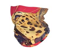 ZQYTGFDC Cache-cou d'hiver en polaire pour homme et femme - Motif léopard - Coupe-vent - Pour le ski, la randonnée, le cyclisme