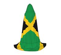 ZQYTGFDC Cape à capuche drapeau de la Jamaïque S pour adolescentsCape avec pour Halloween Cosplay Costumes