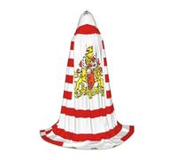 ZQYTGFDC Cape à capuche drapeau du Sénat de Brême S pour adolescentsCape avec pour Halloween Cosplay Costumes