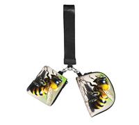 ZQYTGFDC Cute Little Bee Lot de 2 porte-clés pour femme Rouge à lèvres