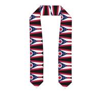 ZQYTGFDC Drapeau de l'État de l'Ohio aplati - Étole de remise de diplôme - Satin doux - Antidérapant - Pour robe de chambre - Excellente fille ou amie, Aplati, Taille unique
