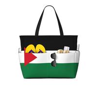 ZQYTGFDC Drapeau de l'État de Palestine Sac de voyage imperméable en maille nid d'abeille multi-poches grande capacité, pratique et durable