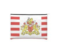 ZQYTGFDC Drapeau de l'Ukraine - Fermeture éclair - 22 x 16,5 cm - Petit organisateur de toilette pour la Saint-Valentin, une amie, une petite amie, Drapeau du Sénat de Brême, One Size