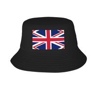 ZQYTGFDC El Salvador Chapeau de pêcheur pour adulte, chapeau de pêcheur pour l'extérieur, l'été, les voyages, la randonnée, la plage, Motif drapeau britannique, taille unique