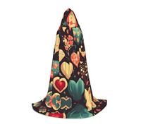 ZQYTGFDC Heart Crush Flower M Cape à capuche pour adolescents/déguisement d'Halloween