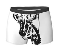 ZQYTGFDC Lot de boxers pour homme Motif girafe Noir et blanc Taille XXL