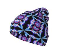 ZQYTGFDC Love Confessions Bonnet à pompon en tricot côtelé doux pour homme et femme, pour promenades à la campagne et festivals, unisexe pour adulte, Espace quadridimensionnel, Taille unique