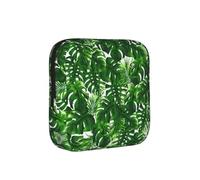 ZQYTGFDC Monstera Deliciosa Pochette d'hygiène féminine en forme de palmier banane, capacité de 6 à 10 coussinets, petit organisateur pour sac à main, valise, cadeau pour filles et femmes