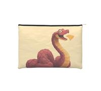 ZQYTGFDC Petit organisateur de toilette avec fermeture éclair 22 x 16,5 cm pour la Saint-Valentin, une amie, une petite amie, Croustilles de pommes de terre mangeant des serpents, TAILLE UNIQUE