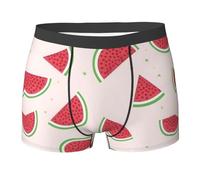 ZQYTGFDC Pink Watermelon Lot de boxers extensibles pour homme Évacuation de l'humidité, Noir , M Taille courte