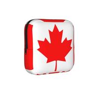 ZQYTGFDC Pochette d'hygiène féminine avec drapeau canadien, capacité de 6 ou 10 tampons, petit organisateur pour sac à main, valise, cadeau pour filles et femmes
