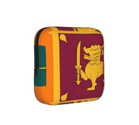 ZQYTGFDC Pochette d'hygiène féminine avec drapeau du Sri Lanka, capacité de 6 à 10 tampons, petit organisateur pour sac à main, valise, cadeau pour filles et femmes