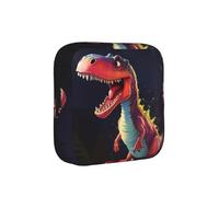 ZQYTGFDC Pochette d'hygiène féminine dinosaure à grande bouche, capacité de 6 à 10 tampons, petit organisateur pour sac à main, valise, cadeau pour filles et femmes