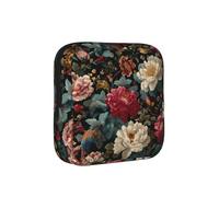 ZQYTGFDC Pochette d'hygiène féminine en grappes de fleurs, capacité de 6 à 10 blocs, petit organisateur pour sac à main, valise, cadeau pour filles et femmes