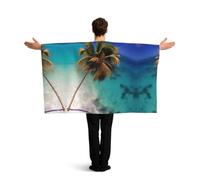 ZQYTGFDC Poncho à manches des îles des Caraïbes pour une liberté de mouvement, idéal pour les fêtes et les célébrations