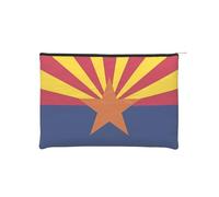 ZQYTGFDC Pretty Little Mushrooms Organiseur de toilette avec fermeture éclair pour femme 22 x 16,5 cm, Drapeau Arizona, One Size