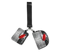 ZQYTGFDC Red Umbrella Lot de 2 porte-clés pour femme Rouge à lèvres