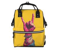 ZQYTGFDC Sac à dos à langer multifonction personnalisé - Sac à langer de grande capacité avec mamans et papas, voyage et utilisation quotidienne, Geste, taille unique